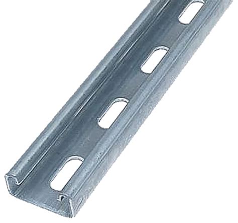 Unistrut 41 x 21mm Slotted Galvanised Steel Strut, 3m Long .